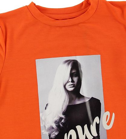 Hound T-shirt - Orange w. Print