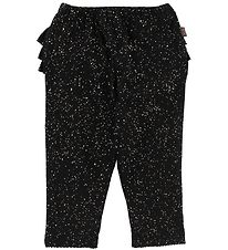 Little Wonders Leggings - Abigail - Black w. Gold Dots