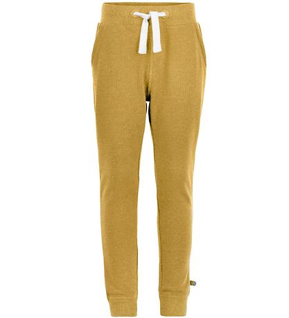 Minymo Sweatpants - 2-Pack - Mustard Yellow/Charcoal Grey