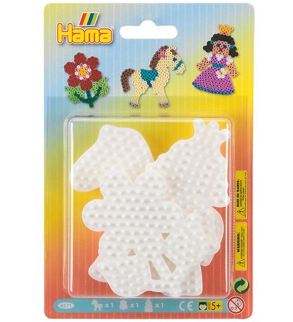 Hama Midi Pegborads - 3-pack - Flower, Pony & Prinsess