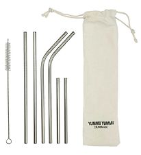 Yummii Yummii Straws - 6 pcs - Mix - Stainless Steel