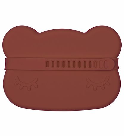 We Might Be Tiny Snackbox - Bear - Silicone - Rust