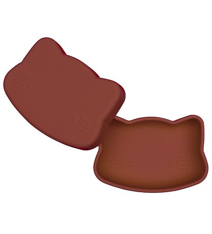 We Might Be Tiny Snackbox - Cat - Silicone - Rust