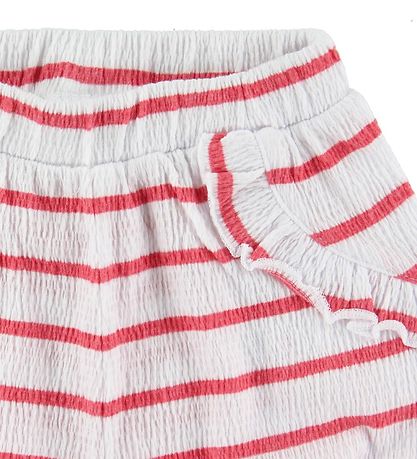 Name It Shorts - NbfHollie - Claret Red w. Stripes