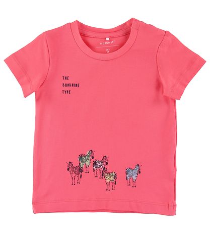 Name It Stuttermabolirnir - 2 Pakki - NbmJefiko - Calypso Coral