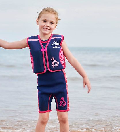 Konfidence Swim Vest - Original - Navy Hibiscus