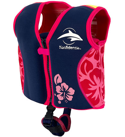 Konfidence Swim Vest - Original - Navy Hibiscus