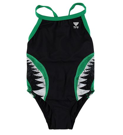 Maillot de Bain TYR - Shark Morsure Diamondfit - Noir/Vert