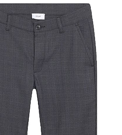 Grunt Pants - Dude Ankle - Dark Grey Check