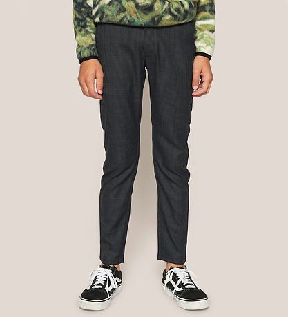 Grunt Pants - Dude Ankle - Dark Grey Check