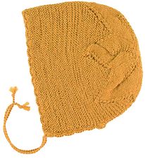 Huttelihut Ungbarnahúfa - Alpakkaull - Mustard