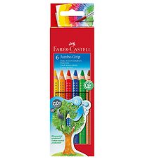Faber-Castell Buntstifte - Jumbo Grip - Aquarell - 6 st. - Mul
