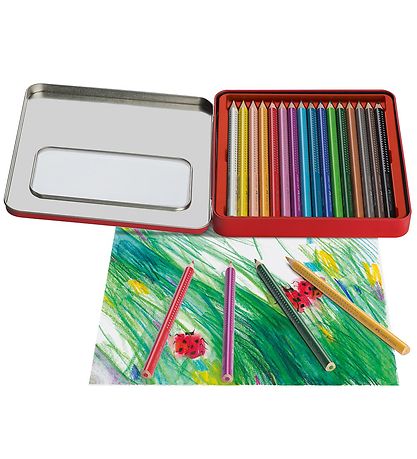 Faber-Castell Colouring Pencils - Jumbo Grip - Watercolour - 16 