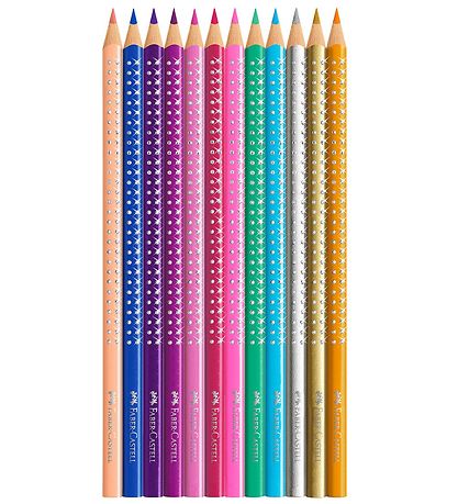 Faber-Castell Colouring Pencils - Grip - 12 pcs - Sparkle