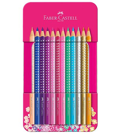 Faber-Castell Colouring Pencils - Grip - 12 pcs - Sparkle