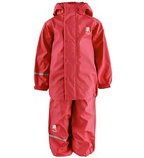 CeLaVi Regenkleidung m. Träger - PU - Rot