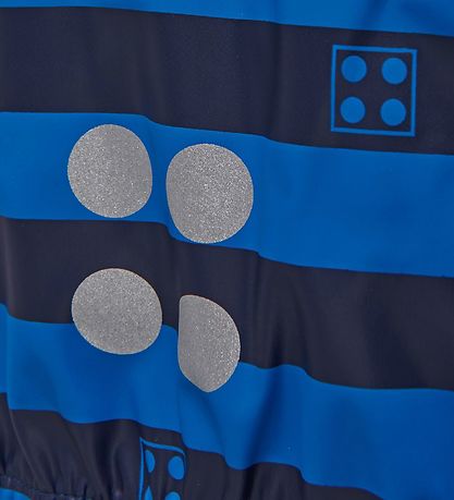 LEGO® Wear Rain Jacket - Blue/Navy Striped