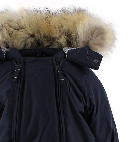 Ver de Terre Snowsuit w. Fur - Navy