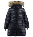 Ver de Terre Down Jacket w. Fur - Navy