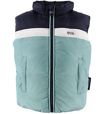 Emporio Armani Down Vest - Turquoise/Navy w. Stripe