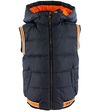 Dolce & Gabbana Down Vest - Navy w. Orange