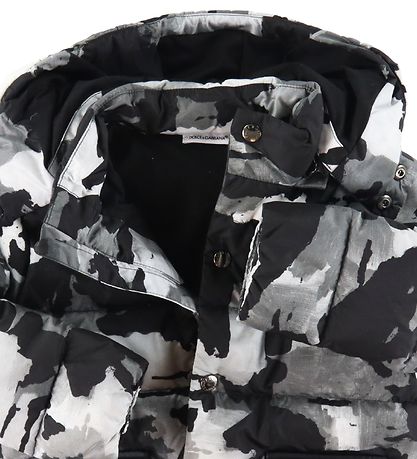 Dolce & Gabbana Down Jacket - Grey Camouflage