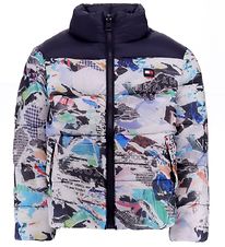 Tommy Hilfiger Puffer Jacket - Rwb Collage Pouf - White All-Over