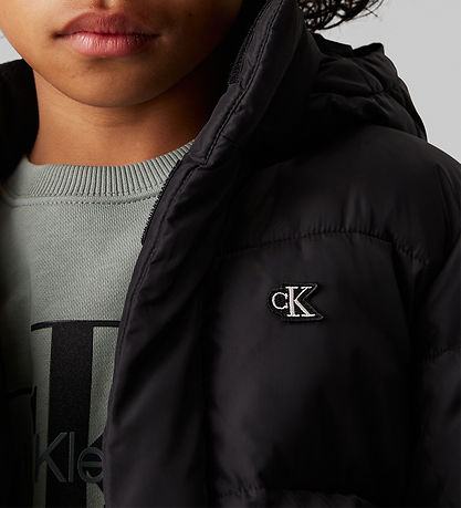 Calvin Klein Dynejakke - Essential Puffer - CK Black