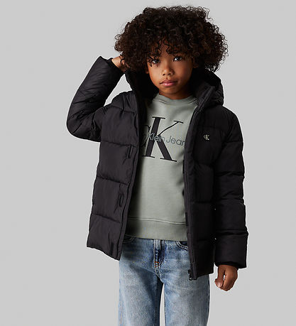 Calvin Klein Dynejakke - Essential Puffer - CK Black