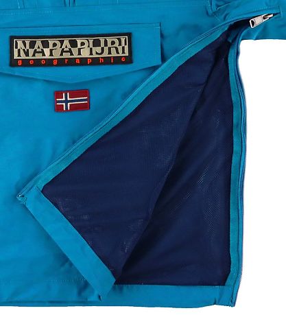 Napapijri Lightweight Jacket - Rainforest Anorak - Mykonos Blue