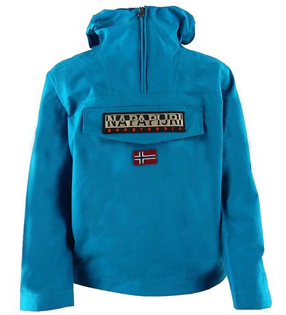 Napapijri Lightweight Jacket - Rainforest Anorak - Mykonos Blue