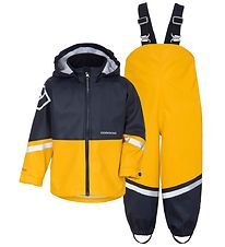 Didriksons Regnkläder m. Hängslen - Waterman - Havre Yellow/Mari