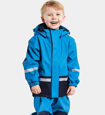 Didriksons Regenkleidung Mit Futter - PU - Boardman - Scharf Blu