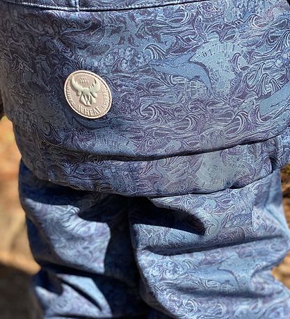 Wheat Softshell Jacket w. Fleece - Henning - Navy Linoleum