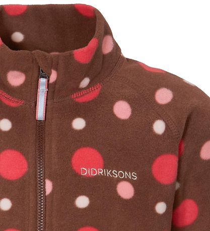 Didriksons Fleece Jacket - Monte - Brown w. Dots