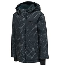 Hummel Winter Coat - hmlUrban - Black Iris w. Print