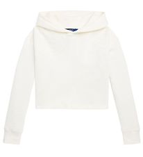 Polo Ralph Lauren Hættetrøje - Cropped - Hvid