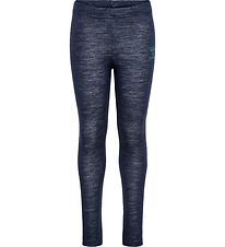Hummel Leggings - Wool - hmlWingo - Black Iris