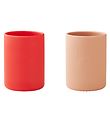 Liewood Cups - 2-Pack - Ethan - Apple Red/Tuscany Rose Mix