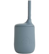 Liewood Cup w. Straws - Ellis - Dino Whale Blue