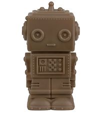 A Little Lovely Company Piggy Bank - 16cm - Robot - Ash Brown