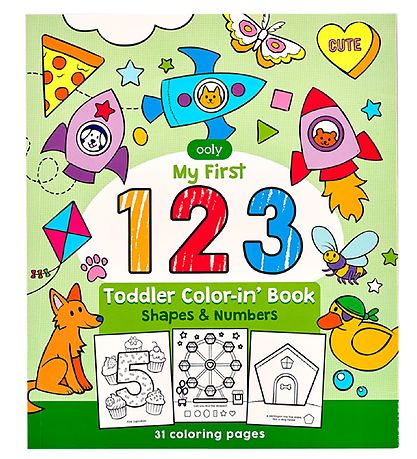 Livre de Coloriage Ooly - My First - Shapes et nombres