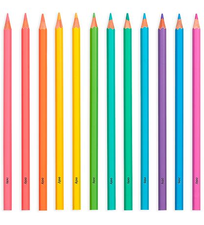 Ooly Colouring Pencils - Pastel Hues - 12 Pcs - Pastel Mix