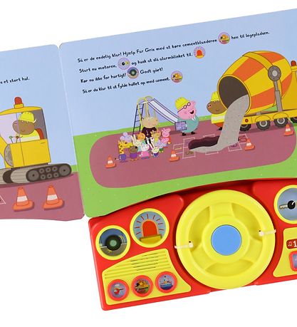 Alvilda Book w. Sound - Peppa Pig' Large Driving record - Danish
