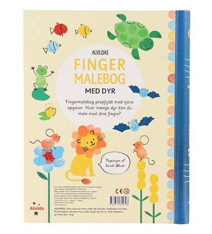 Alvilda Aktivitätsbuch - Fingermalbuch mit Tieren - Dänisch
