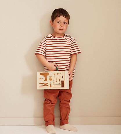 Kids Concept Tré leikfang - Verkfærahylki - Viðar