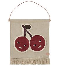 OYOY Wall Tapestry - Cherry on Top - Red