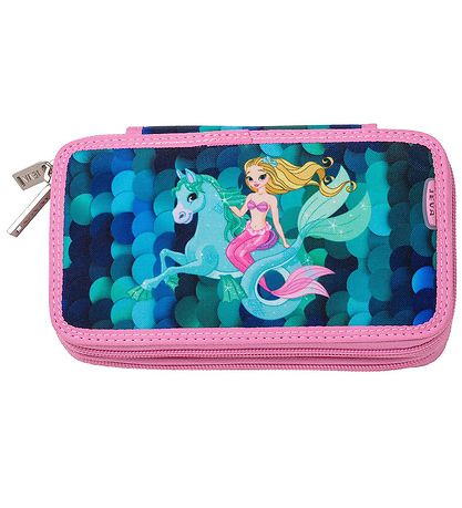 Jeva Pencil Case w. Contents - Twozip - Mermazing