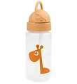Done By Deer Vattenflaska m. Sugrör - 350 ml - Raffi - Mustard