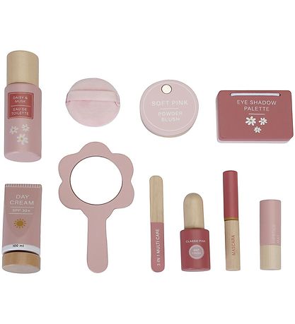 Little Dutch Make up taska - 11 Partar - Tré - Bleikt